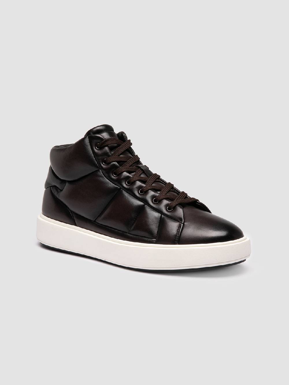 Officine Creative LEISURE 002 Sneaker Alte in Pelle Marrone Offerta