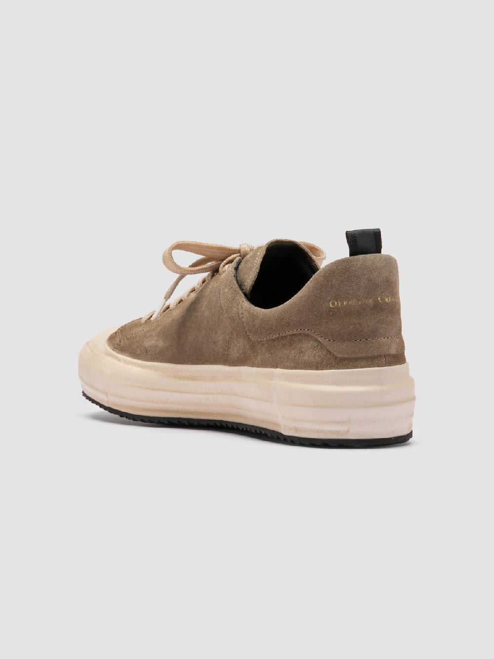 Officine Creative MES 009 Sneakers Basse in Pelle e Suede Tortora In Vendita