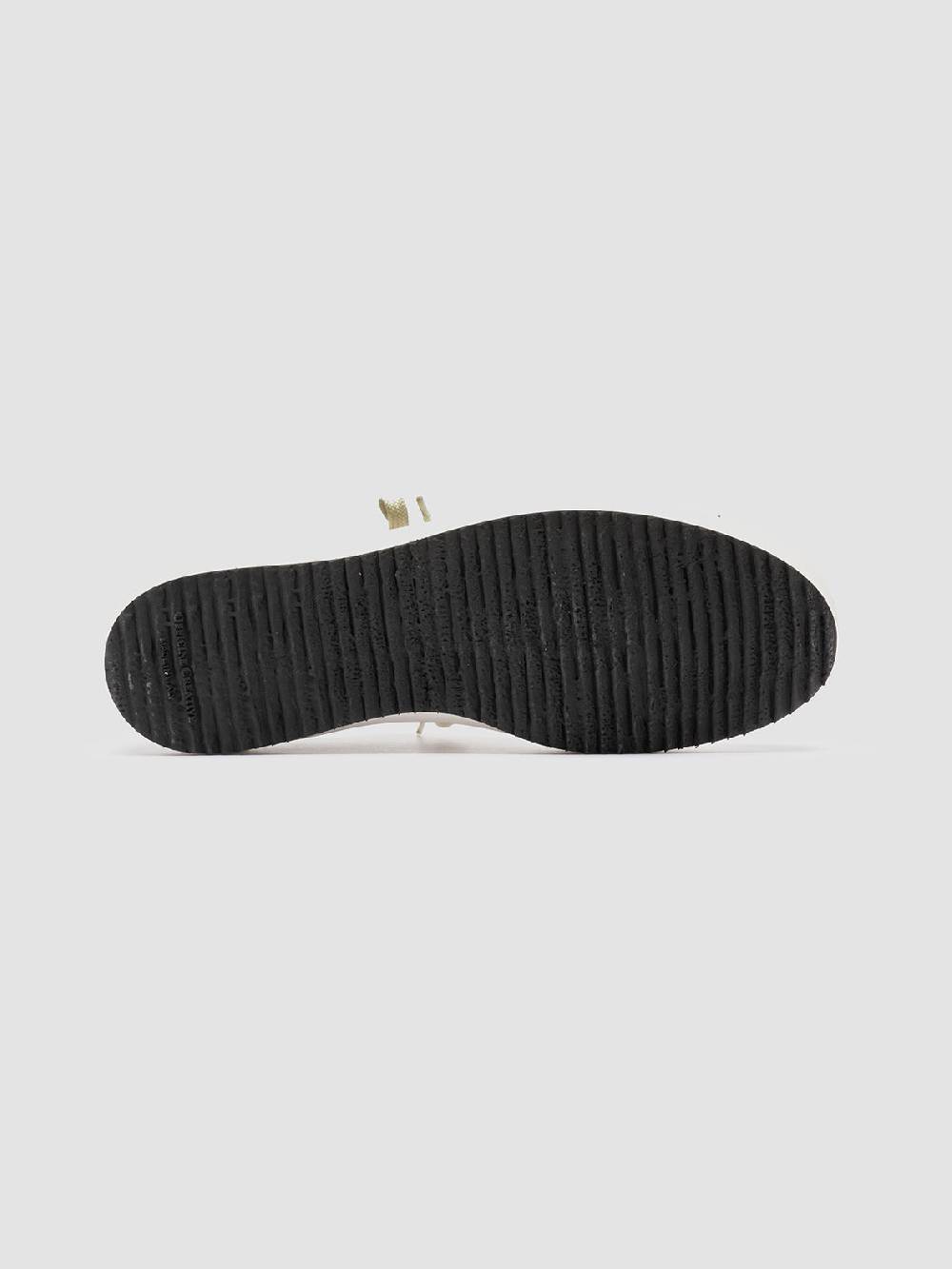 Officine Creative MES 009 Sneakers Basse in Pelle e Suede Bianca Saldi