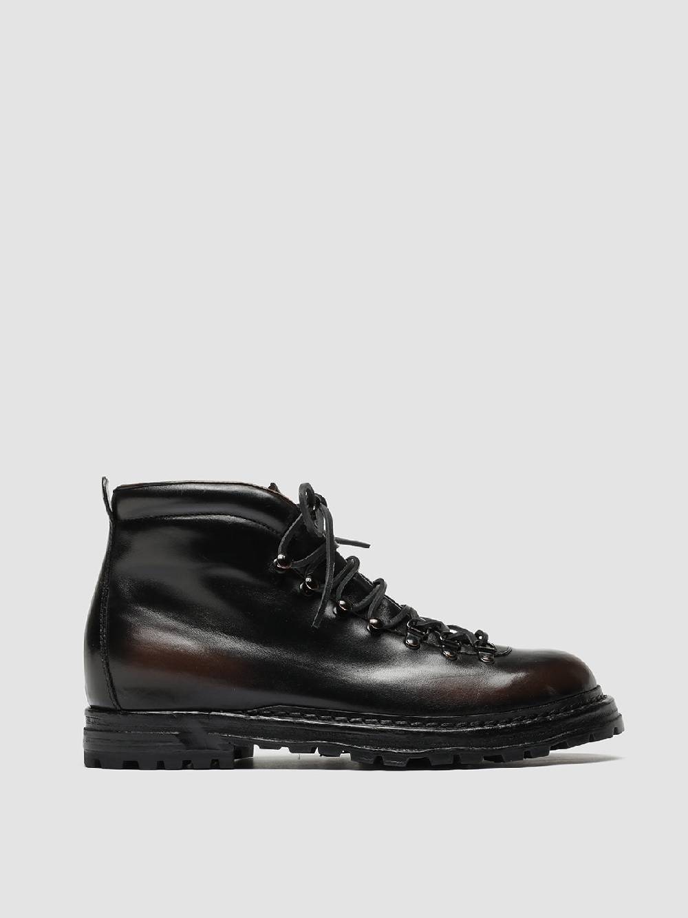 Officine Creative ARTIK 001 Stivali Stringati in Pelle Marrone
