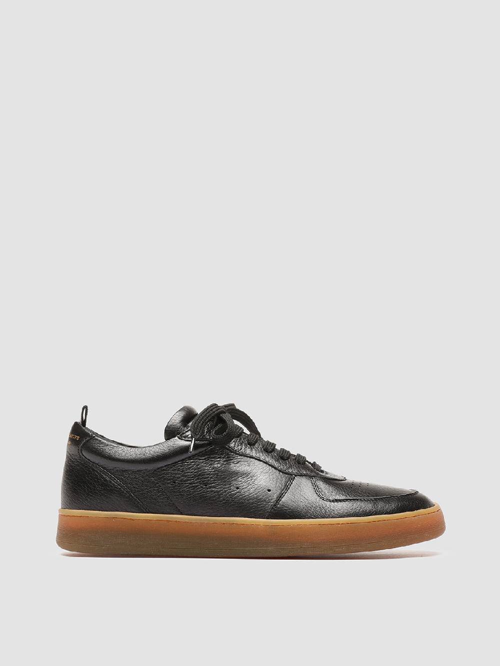 Officine Creative ASSET 001 Sneakers in Pelle Nera Comprare a buon mercato