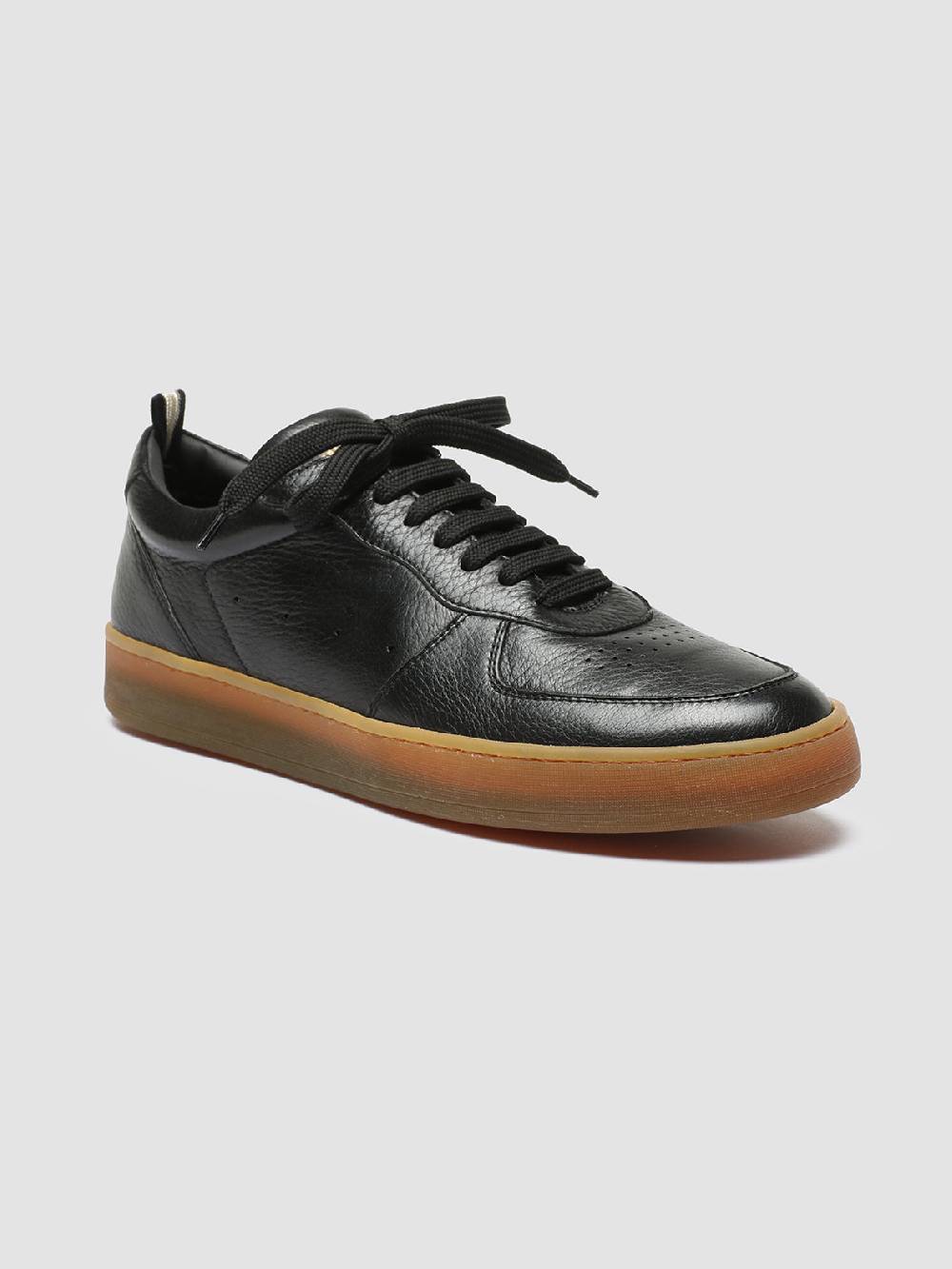 Officine Creative ASSET 001 Sneakers in Pelle Nera Comprare a buon mercato