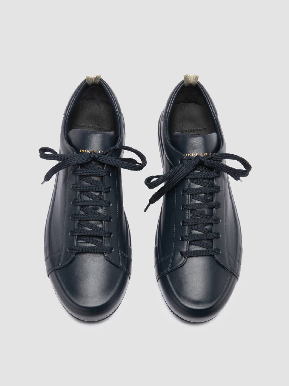Officine Creative EASY 001 Sneakers Basse in Pelle Blu Shopping online