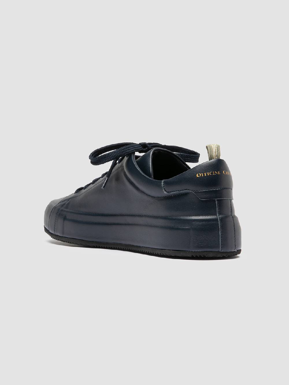 Officine Creative EASY 001 Sneakers Basse in Pelle Blu Shopping online