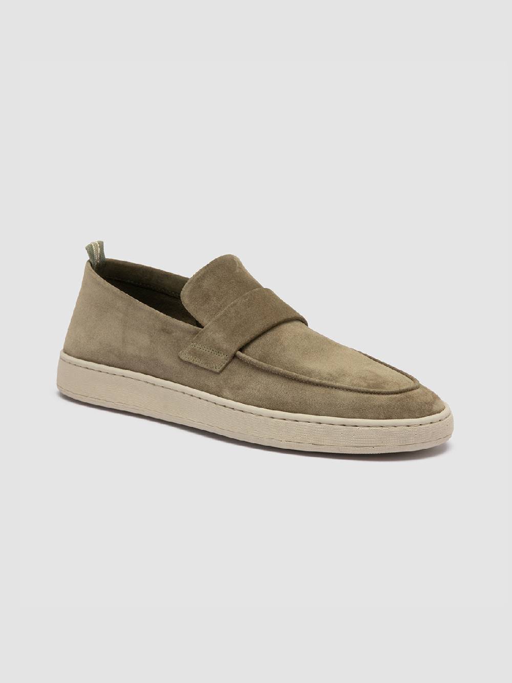 Officine Creative HERBIE 001 Mocassini Penny Loafer in Pelle Scamosciata Tortora Cyber Monday