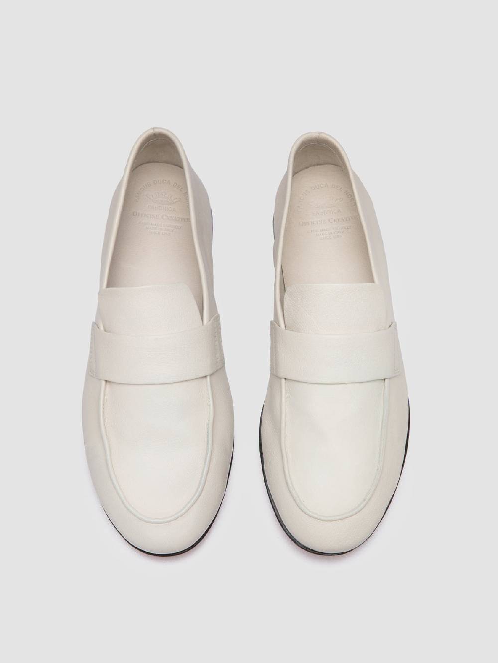 Officine Creative BLAIR 001 Mocassini in Pelle Bianca Offerta natalizia