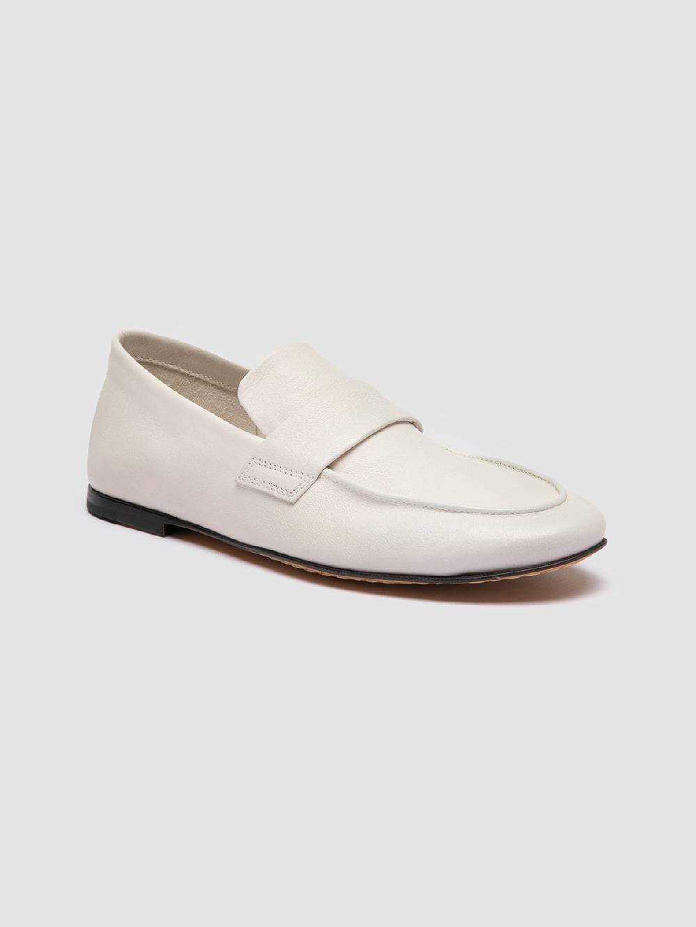Officine Creative BLAIR 001 Mocassini in Pelle Bianca Offerta natalizia