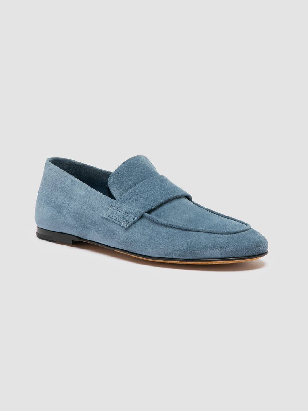 Officine Creative BLAIR 001 Mocassini in Pelle Scamosciata Blu Offerta Pasqua