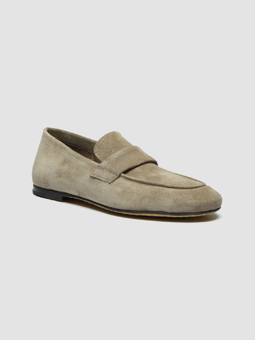 Officine Creative BLAIR 001 Mocassini in Pelle Scamosciata Tortora Offerta San Valentino