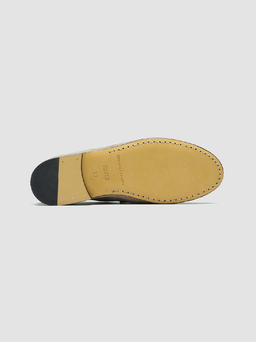 Officine Creative BLAIR 001 Mocassini in Pelle Scamosciata Tortora Offerta San Valentino