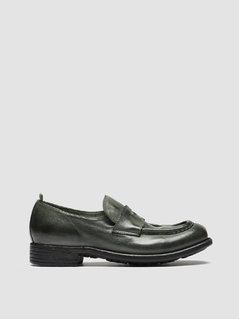 Officine Creative CALIXTE 020 Mocassini in Pelle Verde Latest fashion