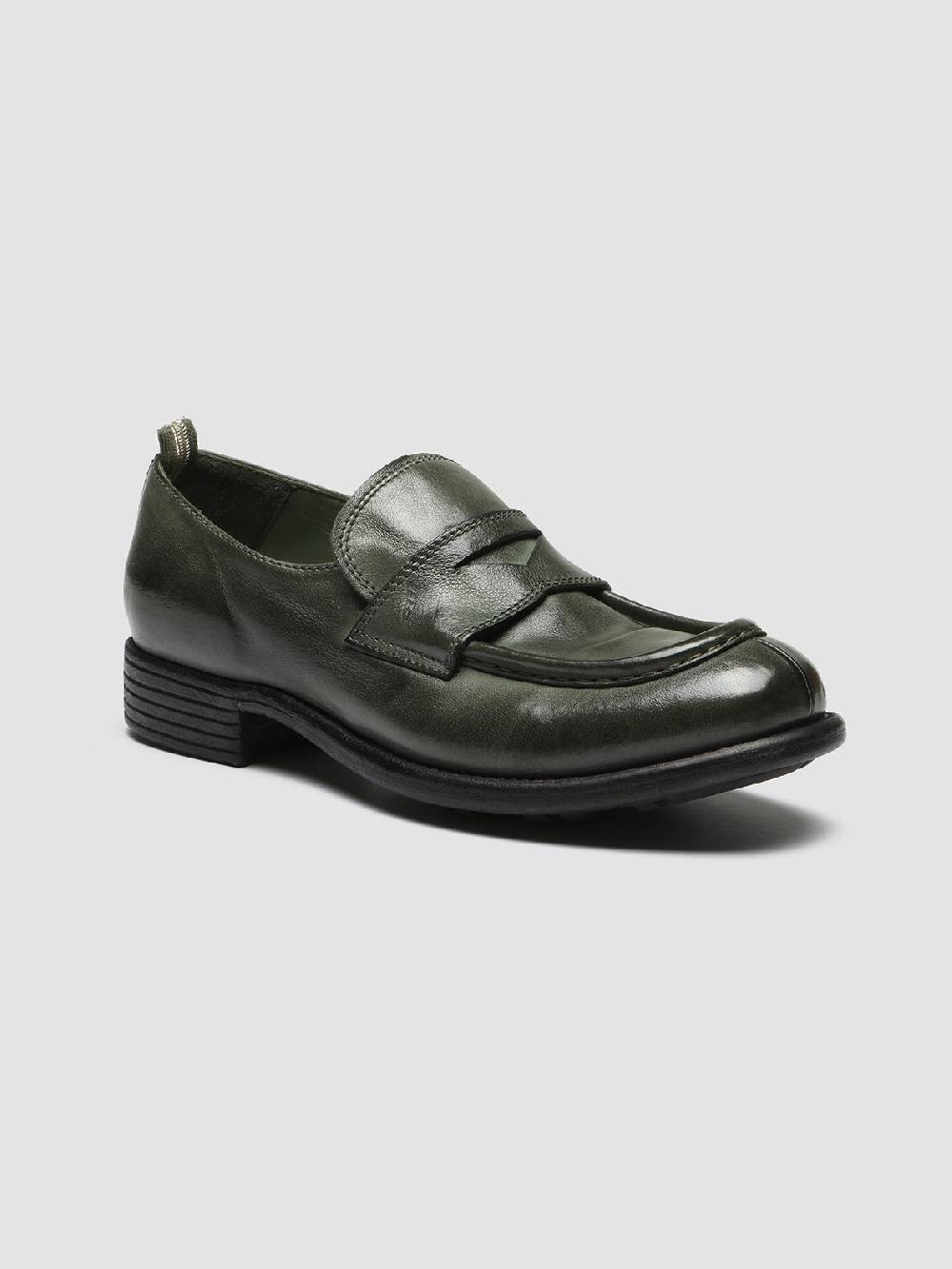 Officine Creative CALIXTE 020 Mocassini in Pelle Verde Latest fashion