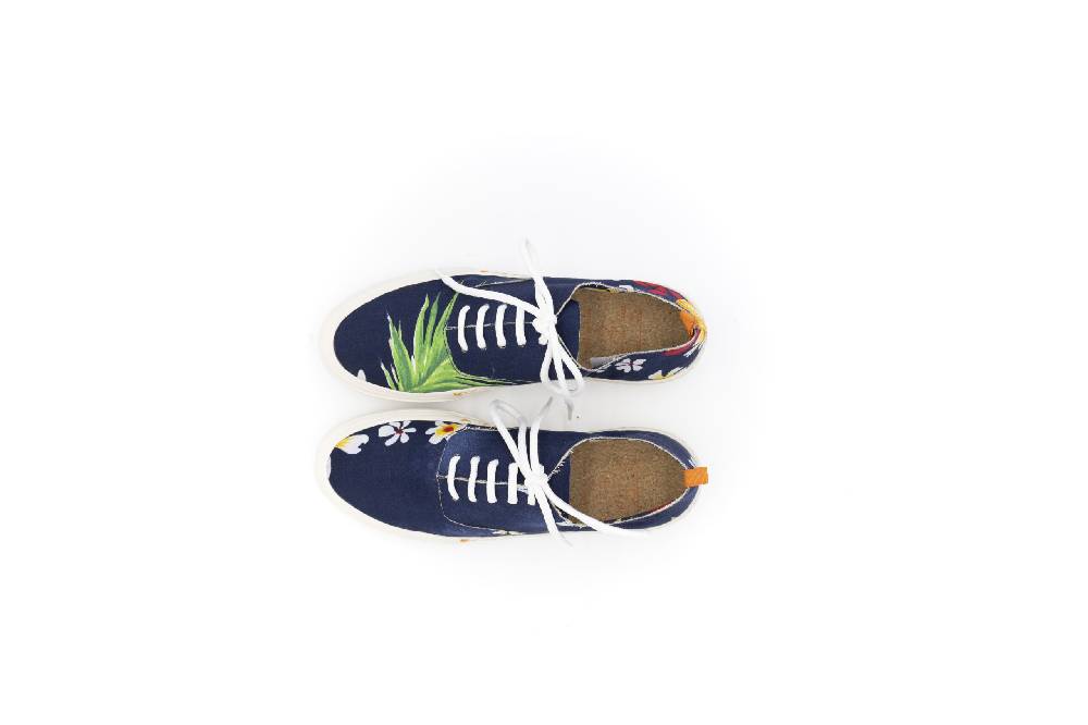 Openclosedshoes ALOHA03 – LEAVES BLUE Italia