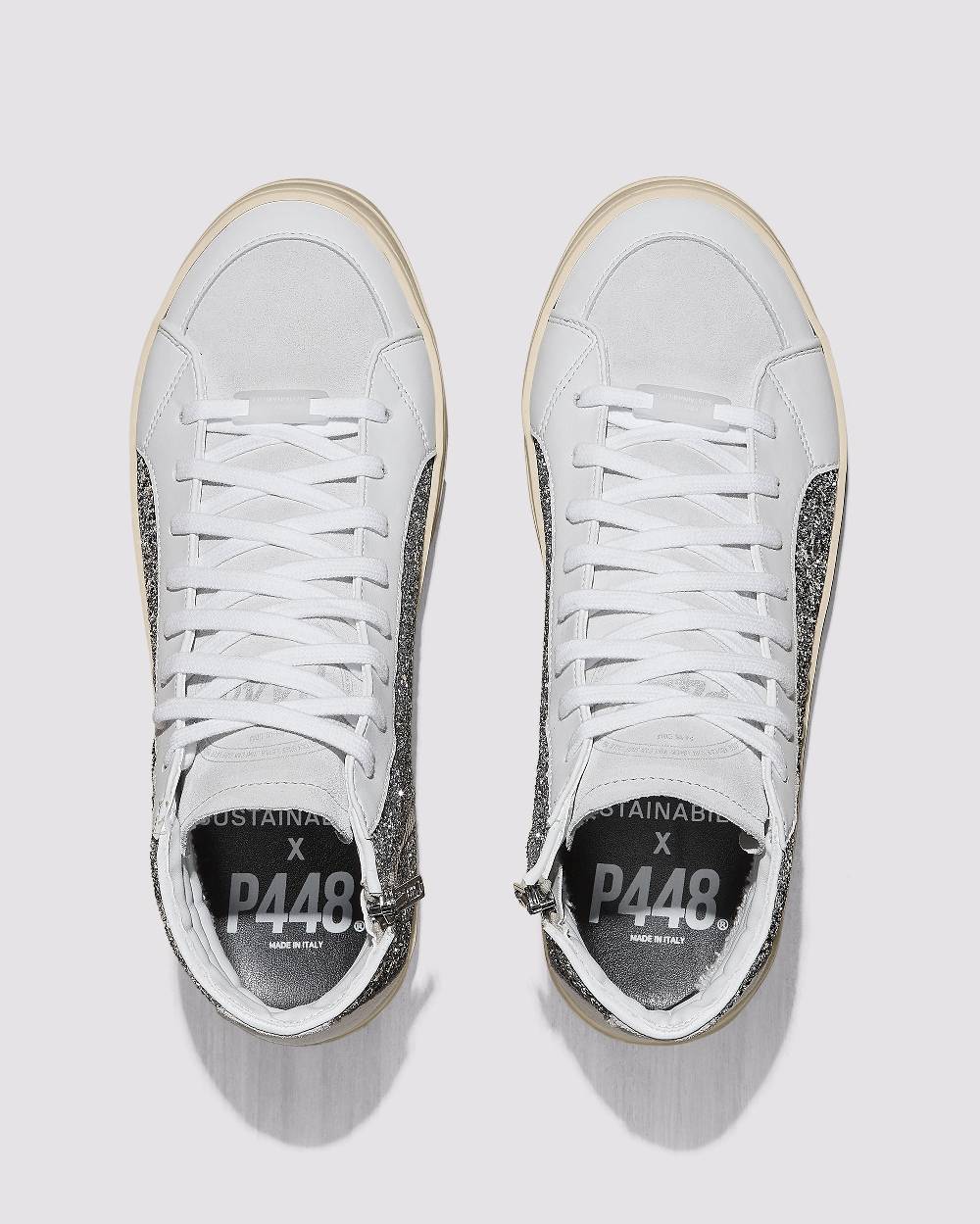 P448 Skate Recycled White/Silver Shopping Online