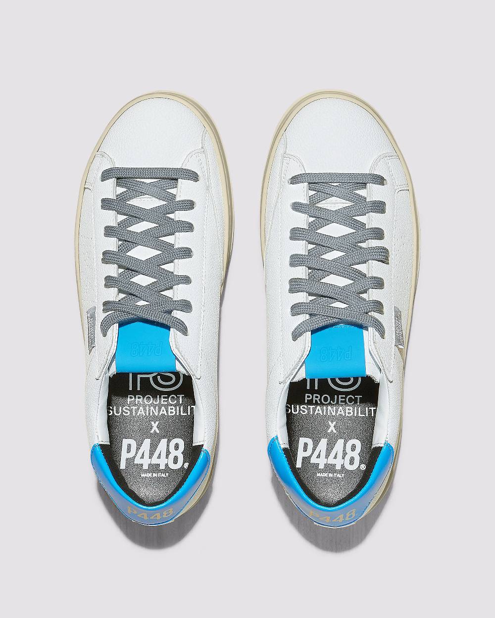 P448 John Recycled White/Blue Vendita