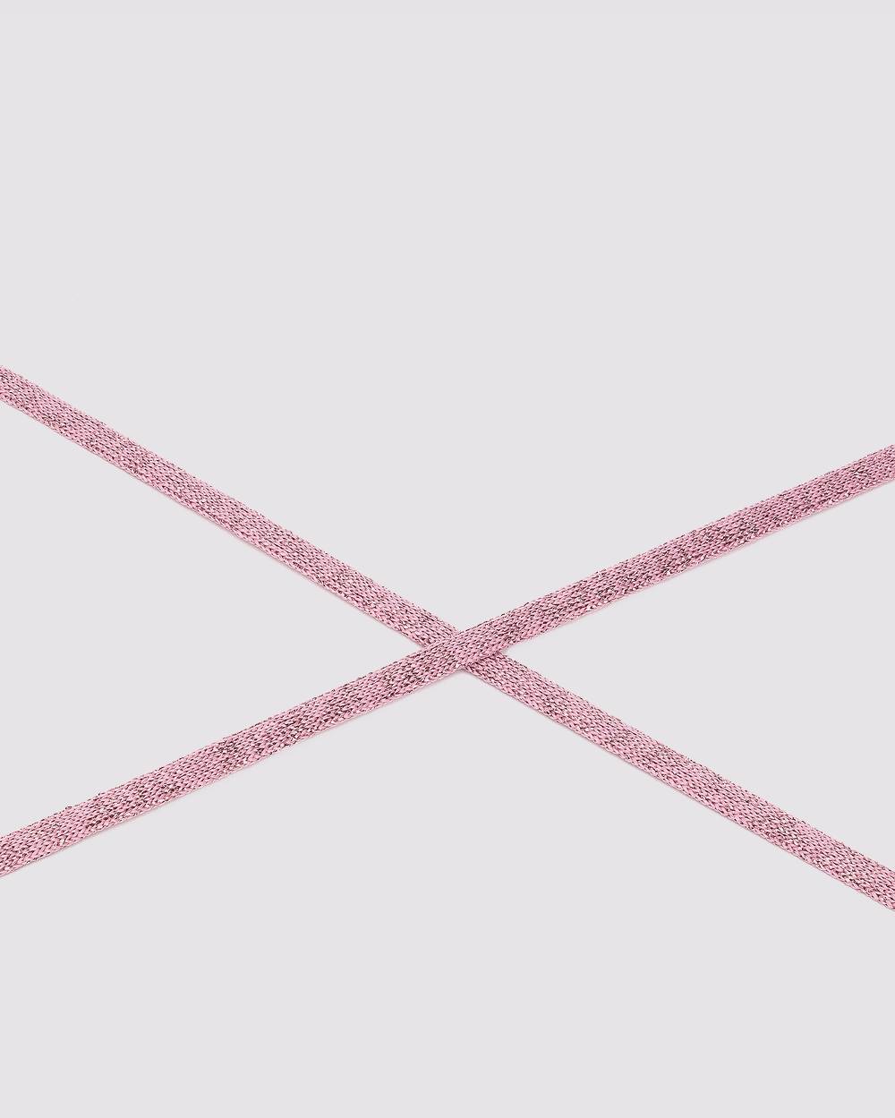 P448 Shoelaces Metallic Pink Vendita Calda