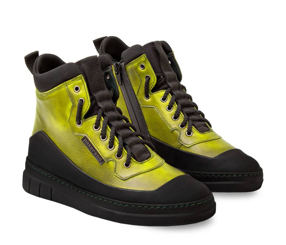 Pakerson STIVALETTO APUANE PELLE VERDE PISTACCHIO Italia