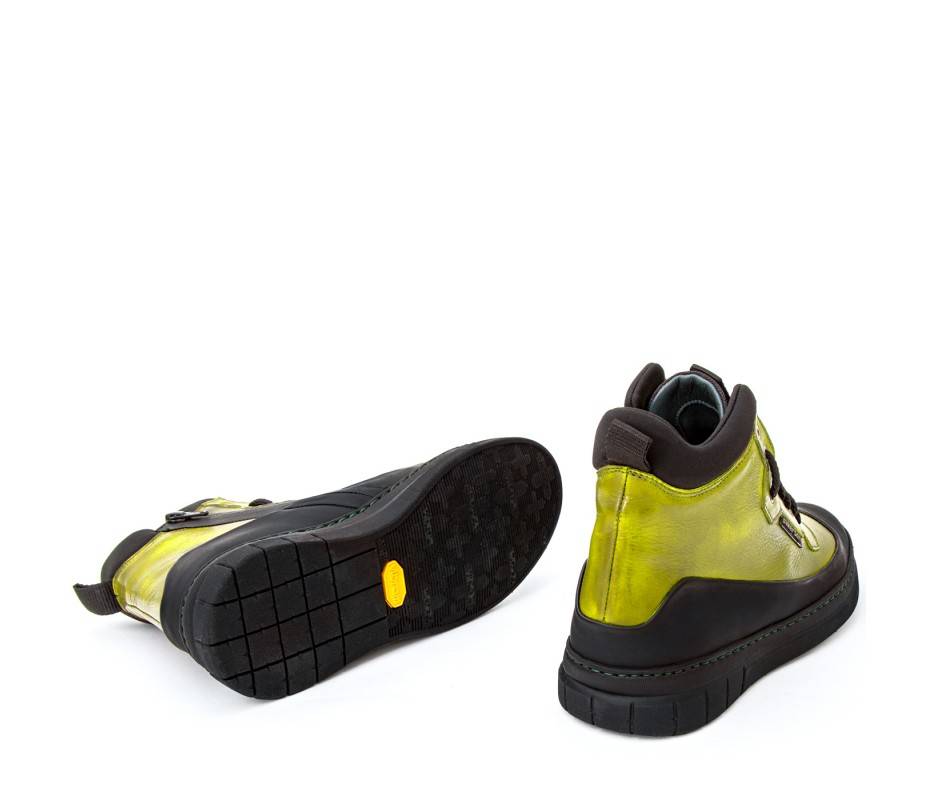 Pakerson STIVALETTO APUANE PELLE VERDE PISTACCHIO Italia