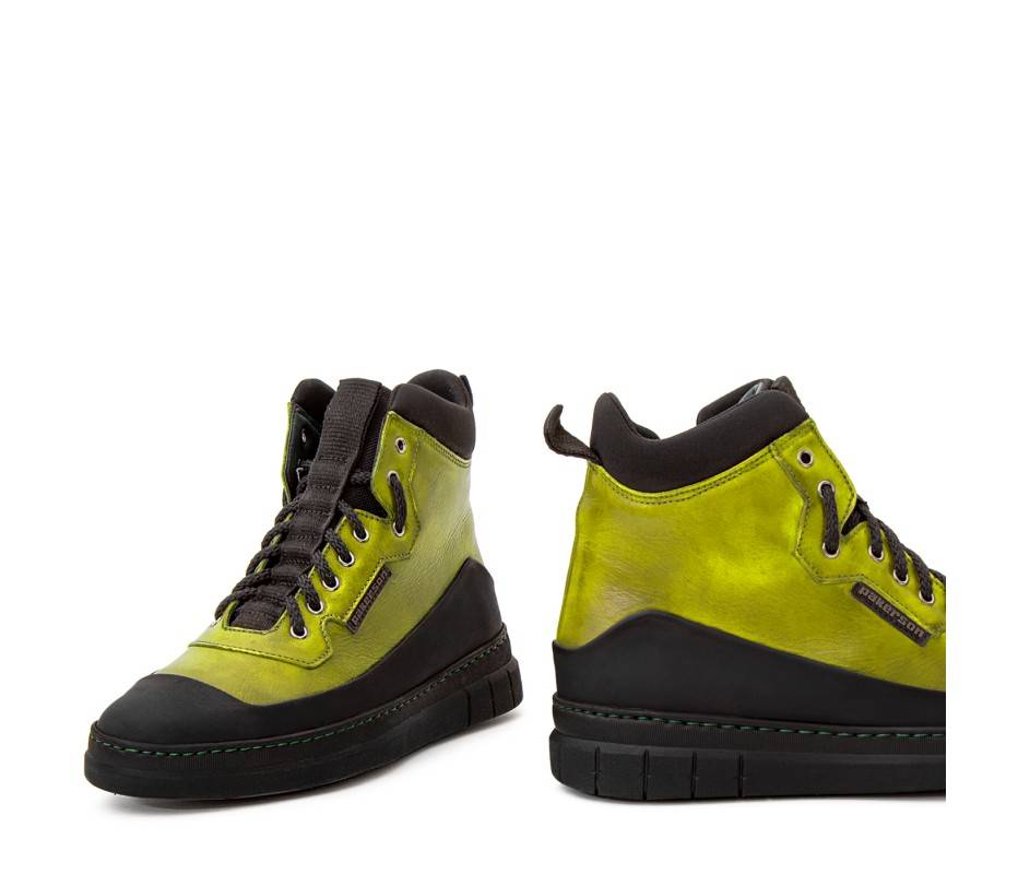 Pakerson STIVALETTO APUANE PELLE VERDE PISTACCHIO Italia