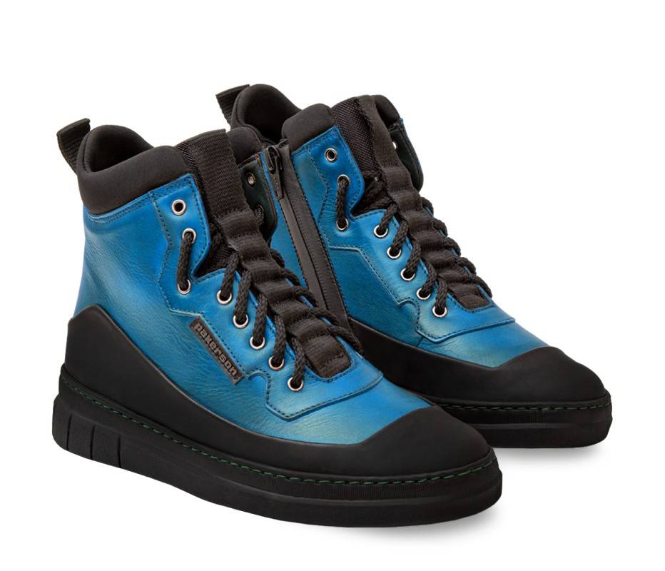 Pakerson STIVALETTO APUANE PELLE AZZURRO CIELO 2025