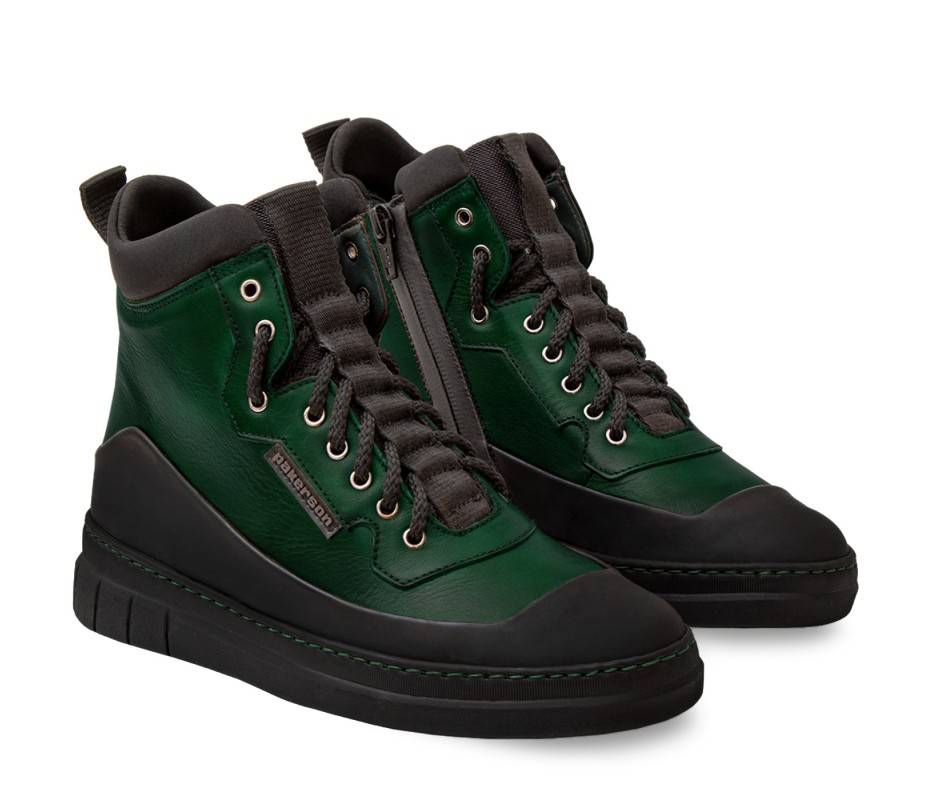 Pakerson STIVALETTO APUANE PELLE VERDE INTENSO In Linea