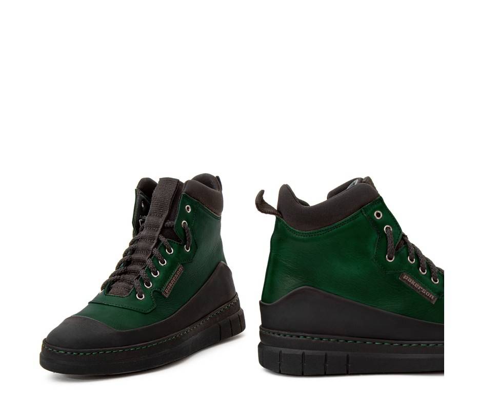 Pakerson STIVALETTO APUANE PELLE VERDE INTENSO In Linea