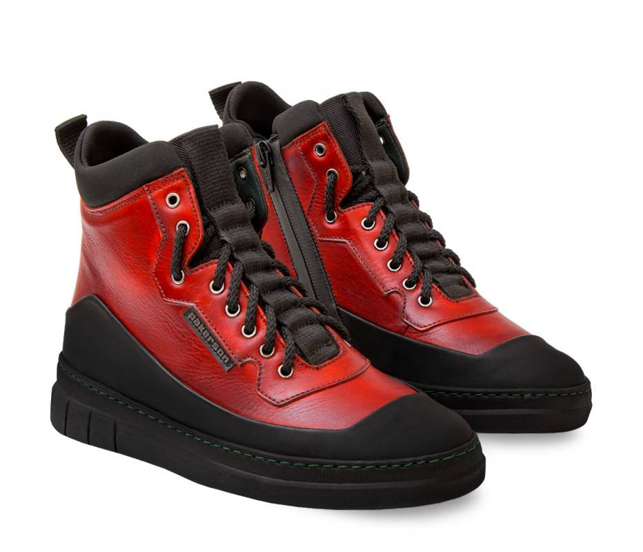 Pakerson STIVALETTO APUANE PELLE ROSSA Fino Al -60%