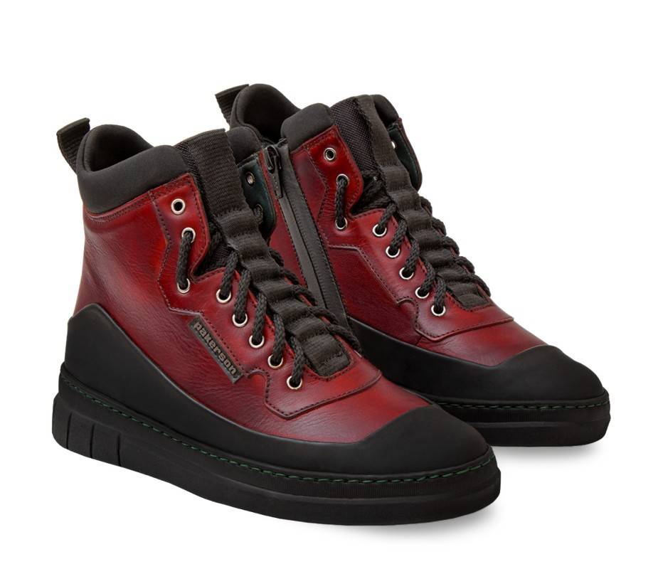 Pakerson STIVALETTO APUANE PELLE ROSSO BORDEAUX Shopping Online