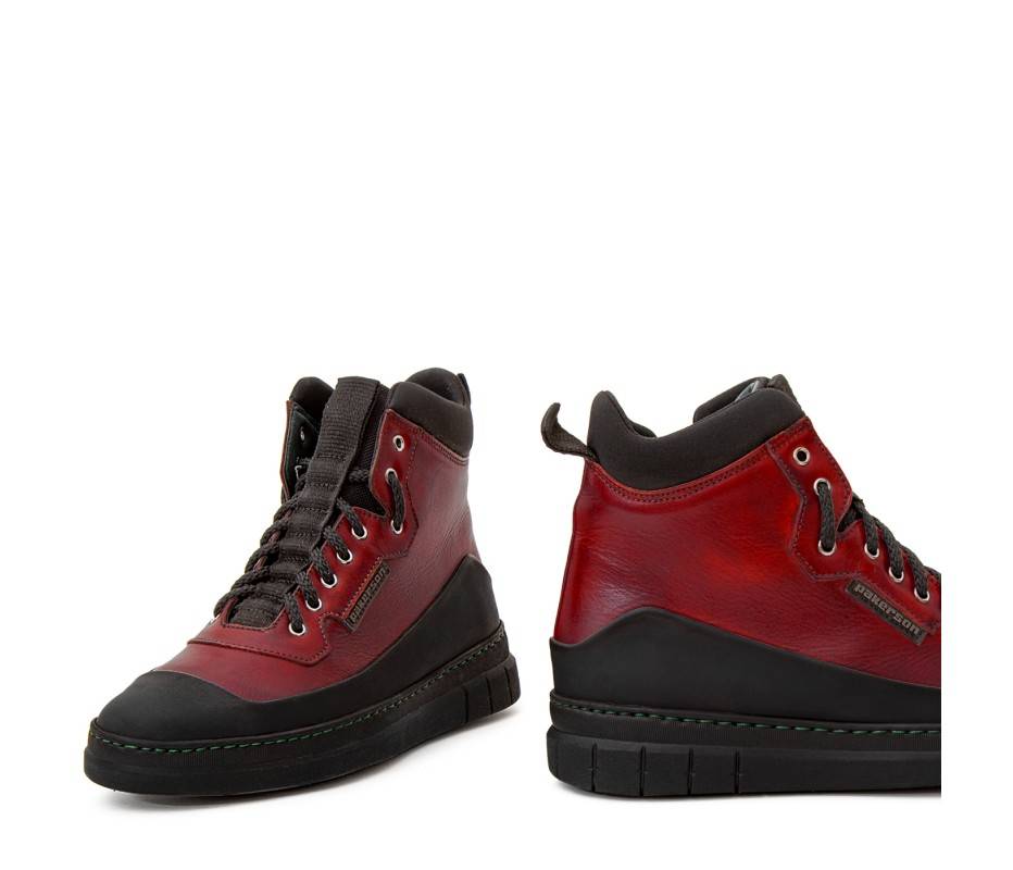 Pakerson STIVALETTO APUANE PELLE ROSSO BORDEAUX Shopping Online