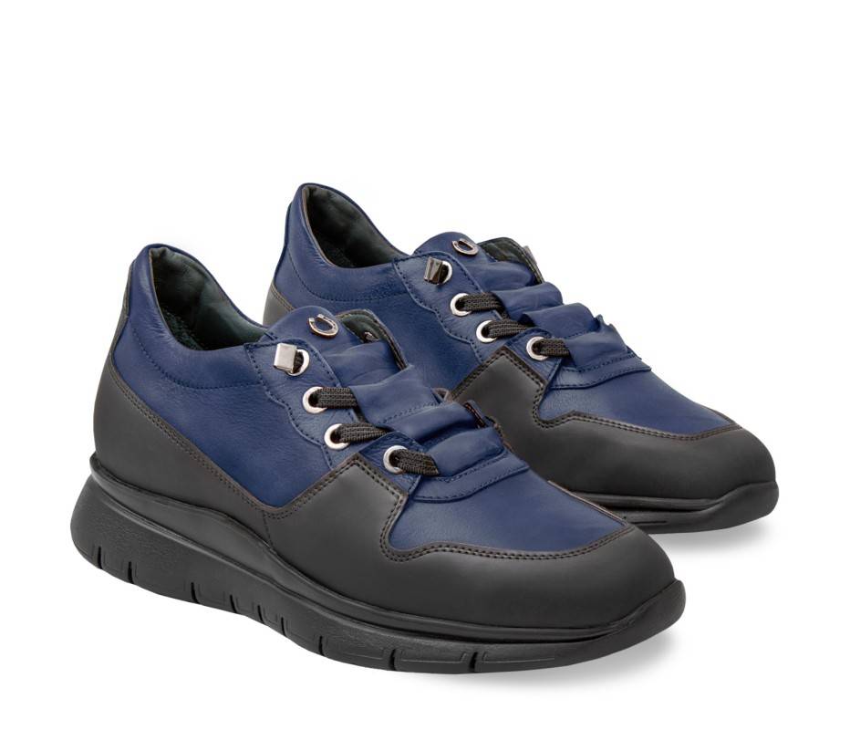 Pakerson SNEAKER AMIATA PELLE BLU NAVY Sottocosto