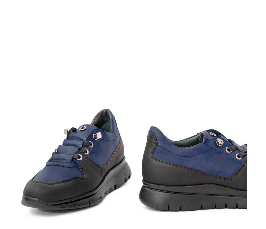 Pakerson SNEAKER AMIATA PELLE BLU NAVY Sottocosto