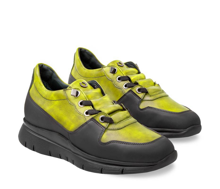 Pakerson SNEAKER AMIATA PELLE VERDE PISTACCHIO Novità
