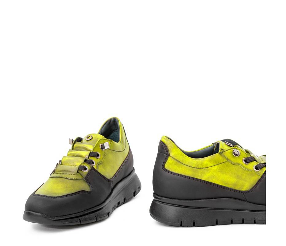 Pakerson SNEAKER AMIATA PELLE VERDE PISTACCHIO Novità