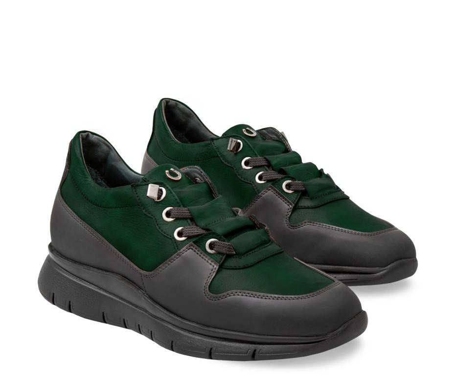 Pakerson SNEAKER AMIATA PELLE VERDE INTENSO Presa