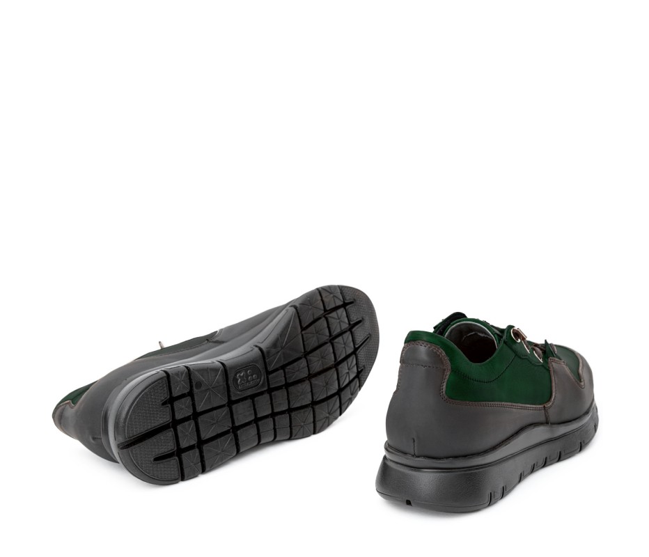 Pakerson SNEAKER AMIATA PELLE VERDE INTENSO Presa