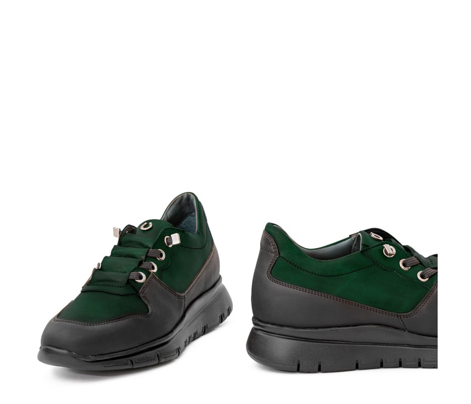 Pakerson SNEAKER AMIATA PELLE VERDE INTENSO Presa