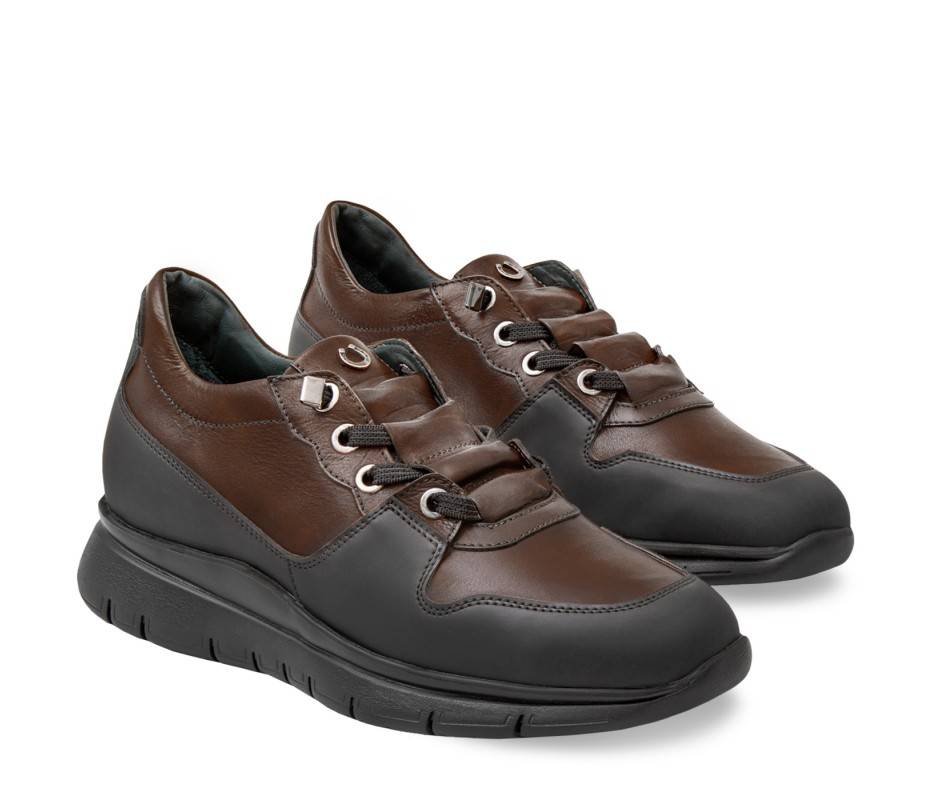 Pakerson SNEAKER AMIATA PELLE CIOCCOLATO Sconto