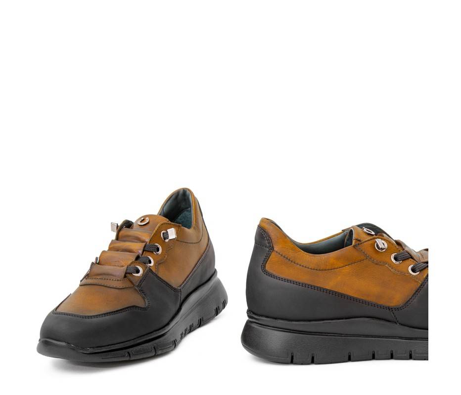 Pakerson SNEAKER AMIATA PELLE MARRONE TAN Offerta