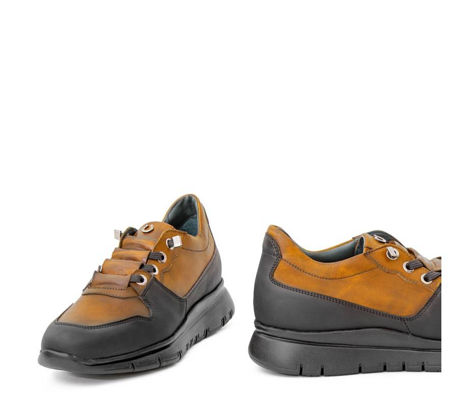 Pakerson SNEAKER AMIATA PELLE GIALLO SENAPE Economico