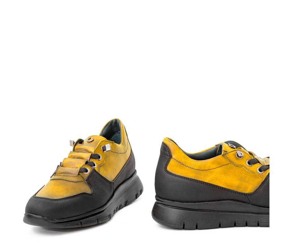 Pakerson SNEAKER AMIATA PELLE GIALLA Online