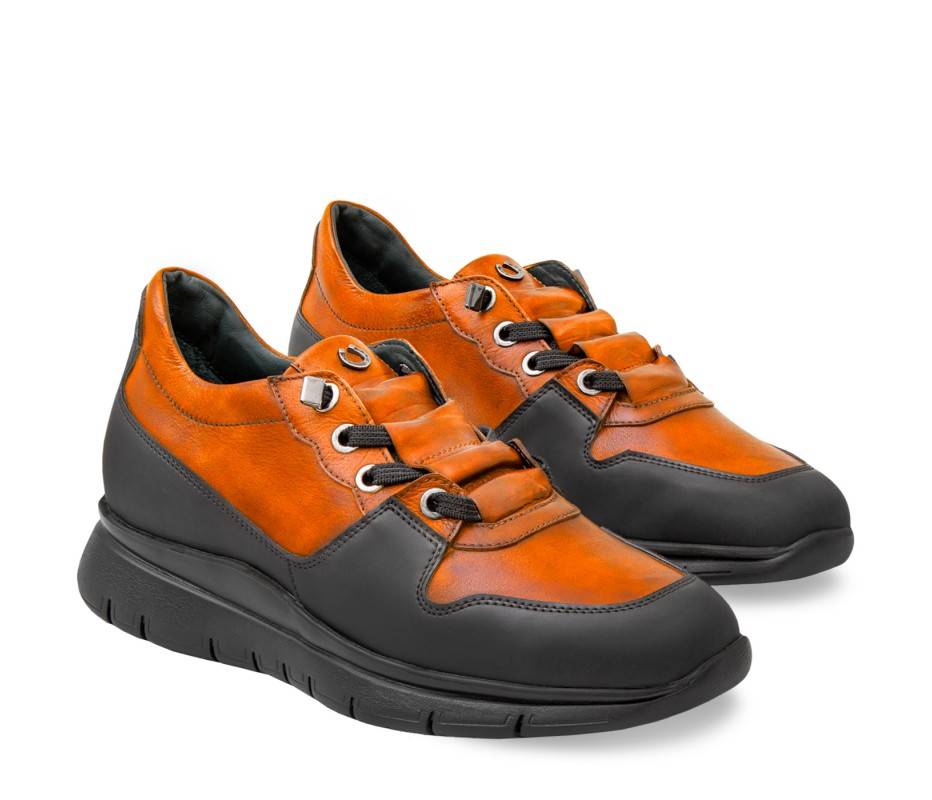 Pakerson SNEAKER AMIATA PELLE ARANCIO Outlet