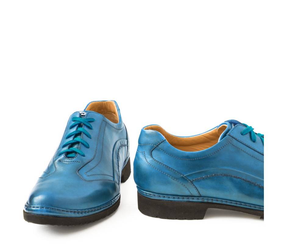 Pakerson DERBY PIENZA PELLE AZZURRO CIELO Spedizione Gratuita
