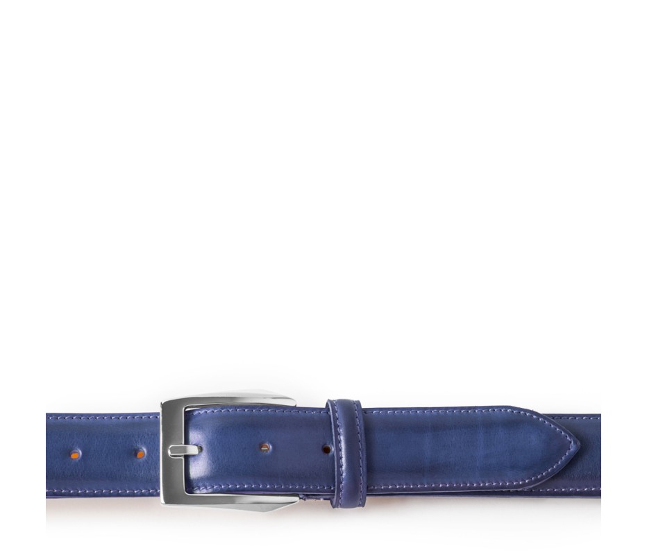 Pakerson FIBBIA CALCI PELLE BLU NAVY Pezzi Unici