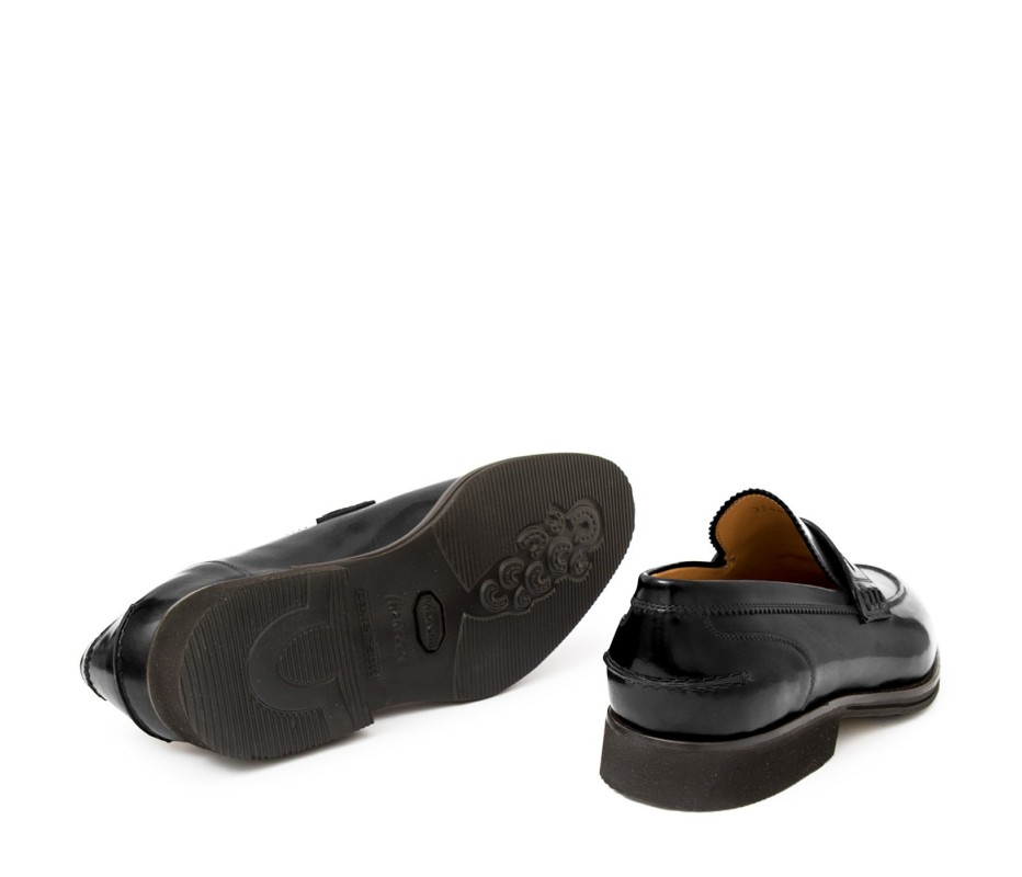 Pakerson MOCASSINO LUCCA PELLE NERA Fino Al -60%