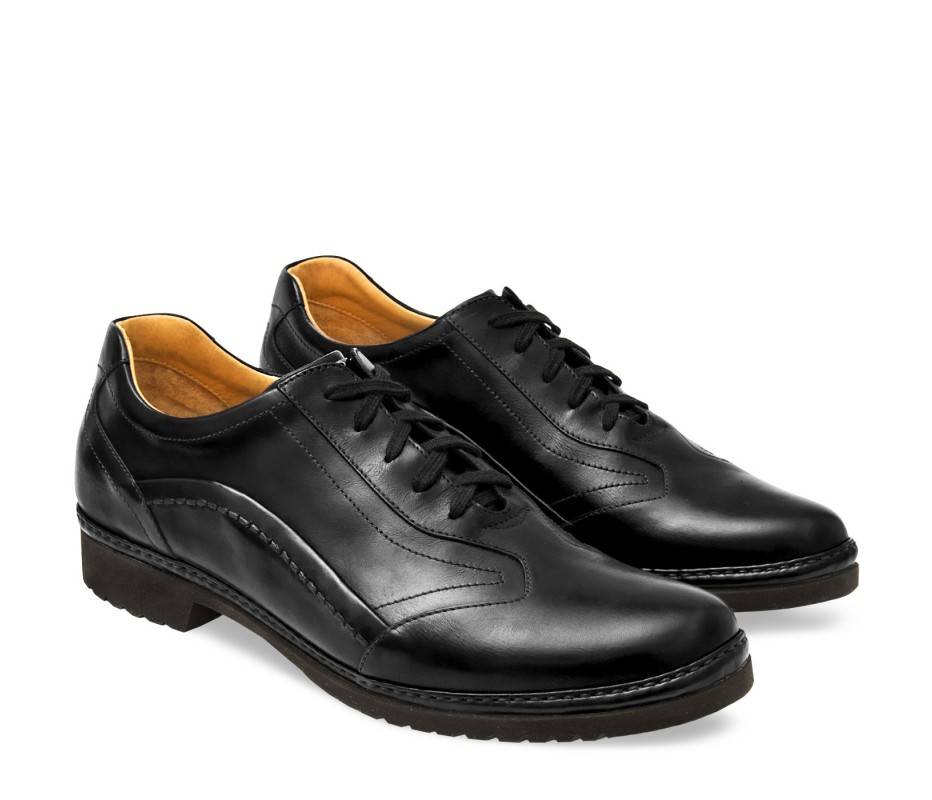 Pakerson DERBY PIENZA PELLE NERA Convenienza