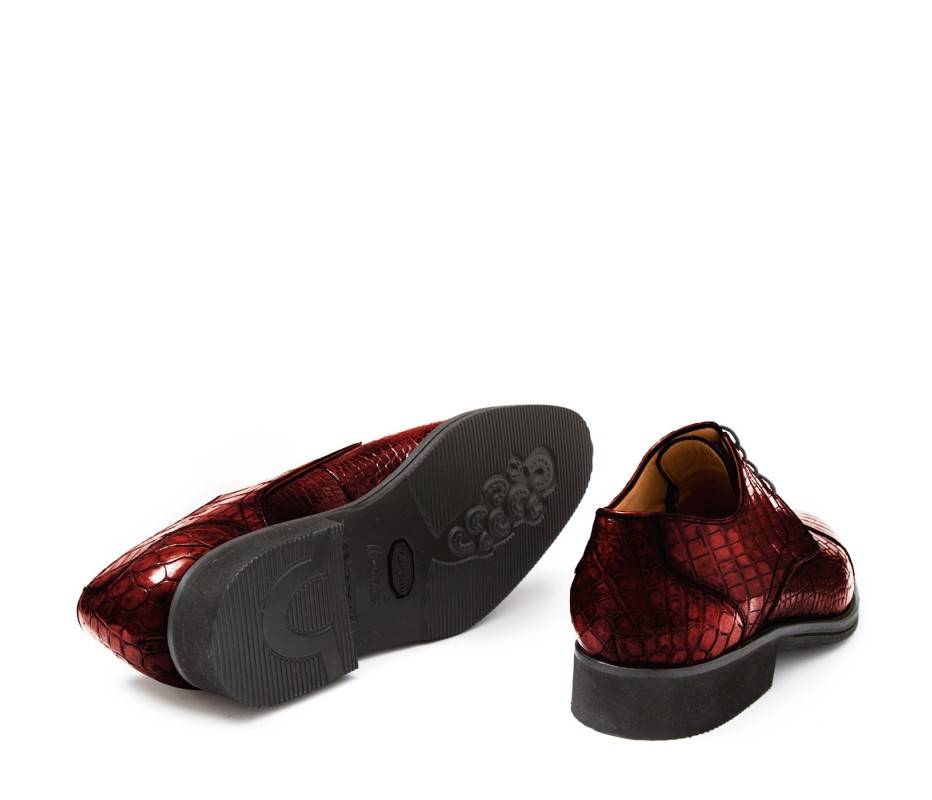 Pakerson DERBY FIRENZE ALLIGATORE BORDEAUX VINO Presa