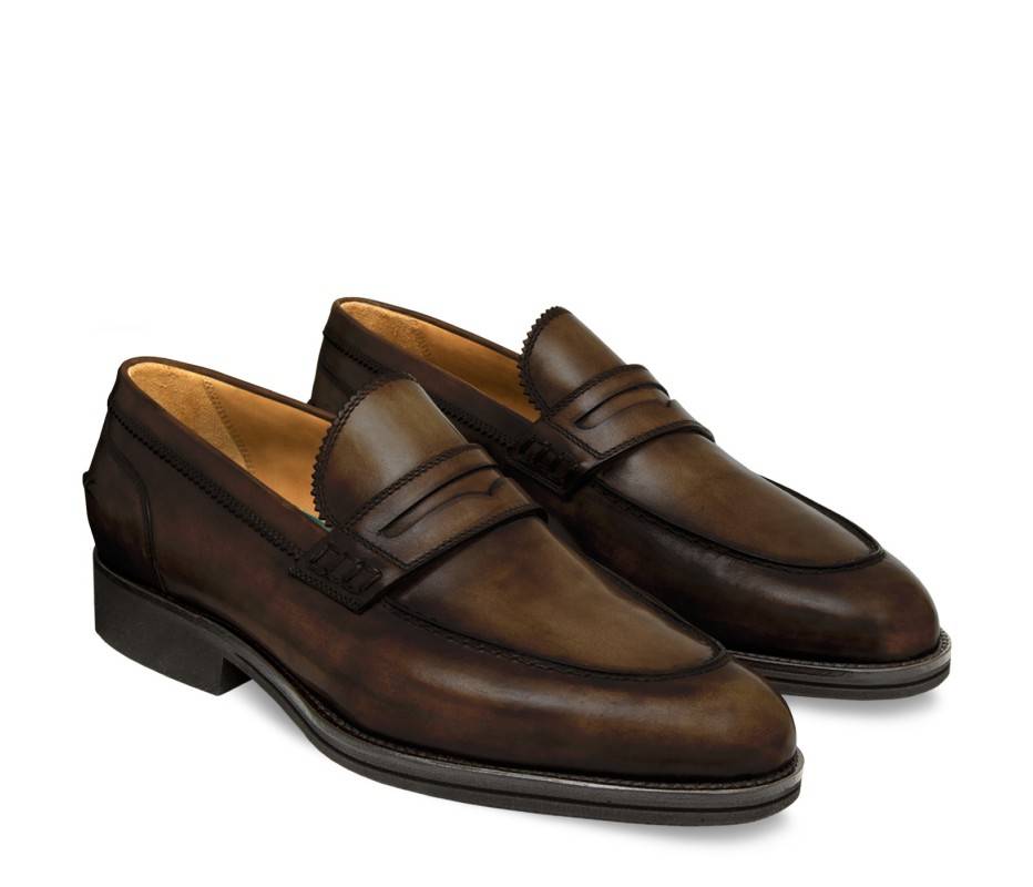 Pakerson MOCASSINO LUCCA PELLE MARRONE CAFFÈ Sconto