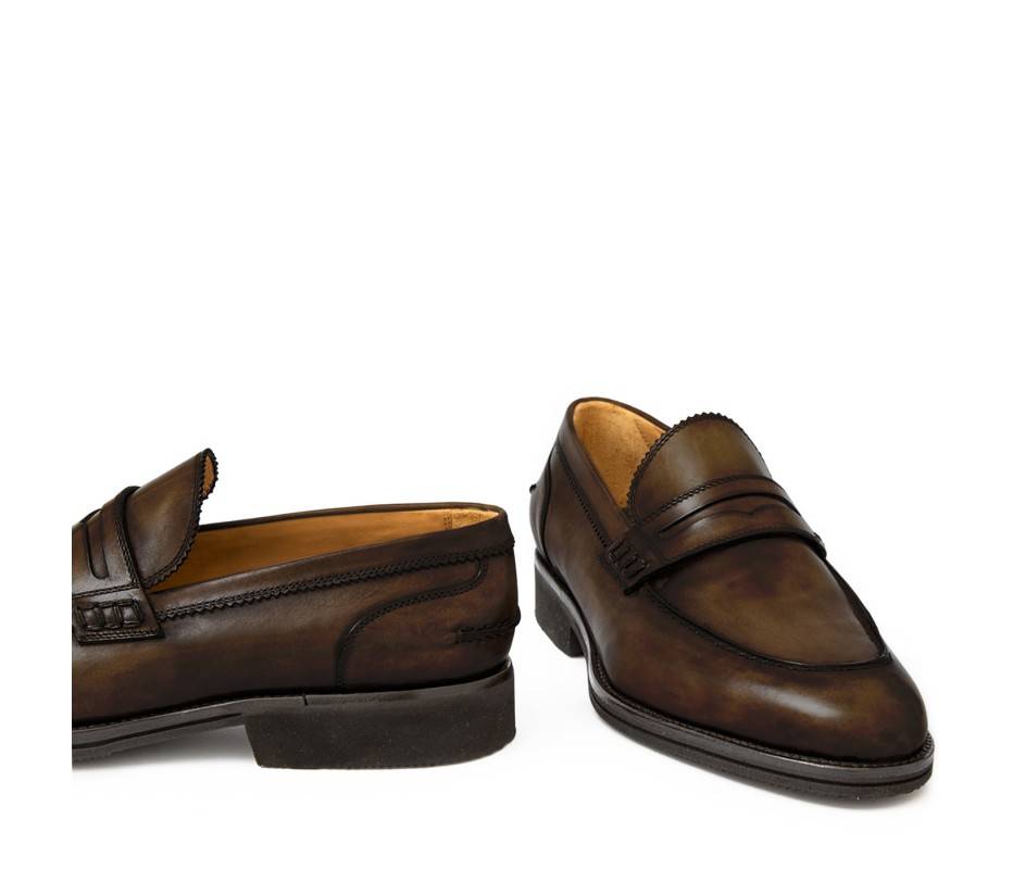 Pakerson MOCASSINO LUCCA PELLE MARRONE CAFFÈ Sconto