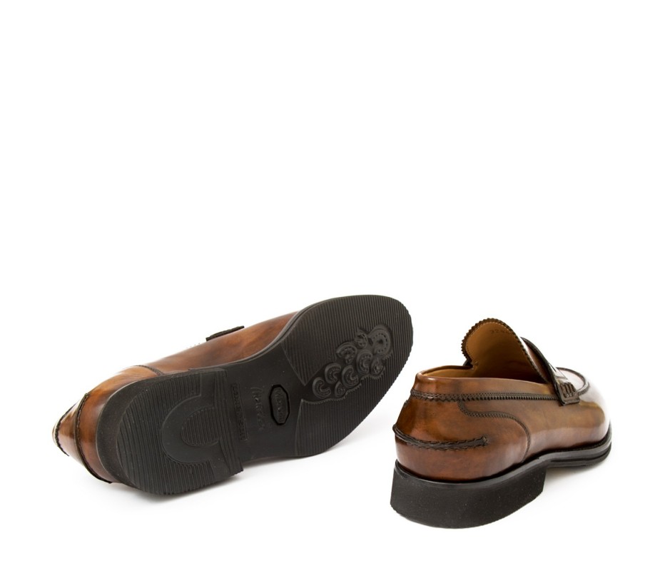Pakerson MOCASSINO LUCCA PELLE MARRONE TIMBER In Vendita
