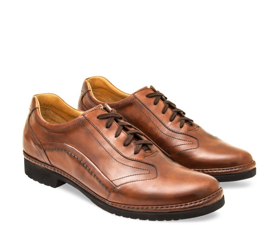 Pakerson DERBY PIENZA PELLE MARRONE TAN Saldi